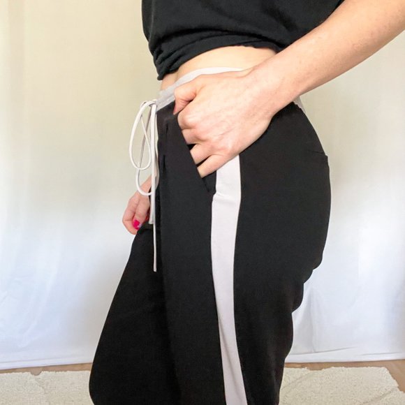 Bebe Black & Tan Track Pants Joggers - the perfect outfit for travel days - Picture 8 of 12